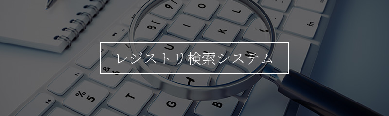 レジストリ検索システム